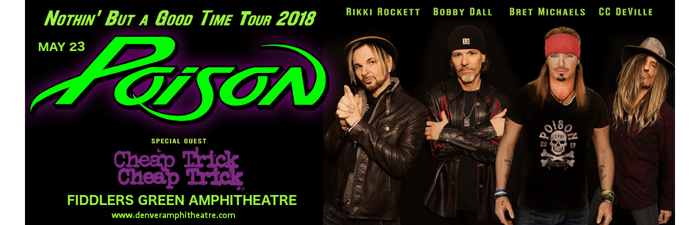 Poison & Cheap Trick at Fiddlers Green Amphitheatre tickets Poison & Cheap Trick at Fiddlers Green Amphitheatre