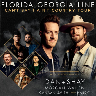 Florida Georgia Line, Dan and Shay & Morgan Wallen at Fiddlers Green Amphitheatre