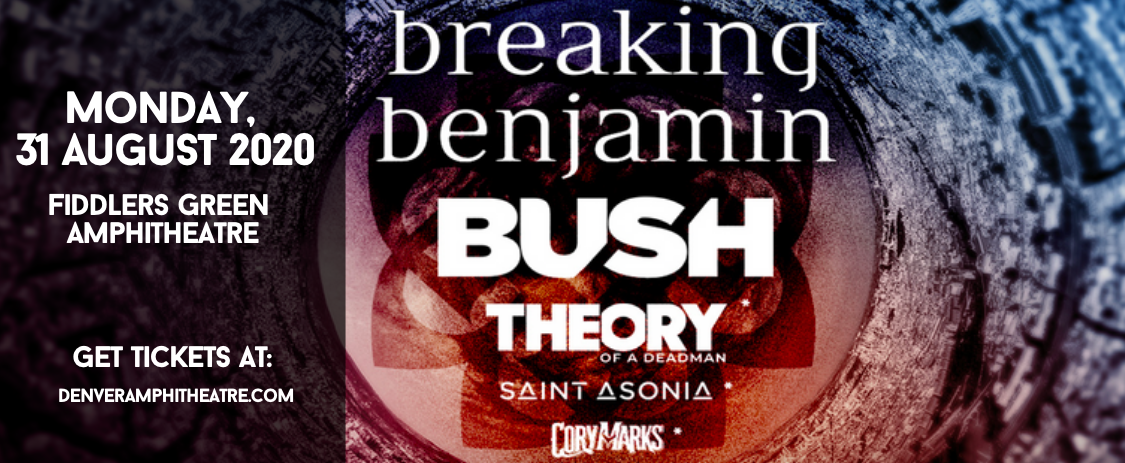 Breaking Benjamin & Bush at Fiddlers Green Amphitheatre tickets Breaking Benjamin & Bush at Fiddlers Green Amphitheatre