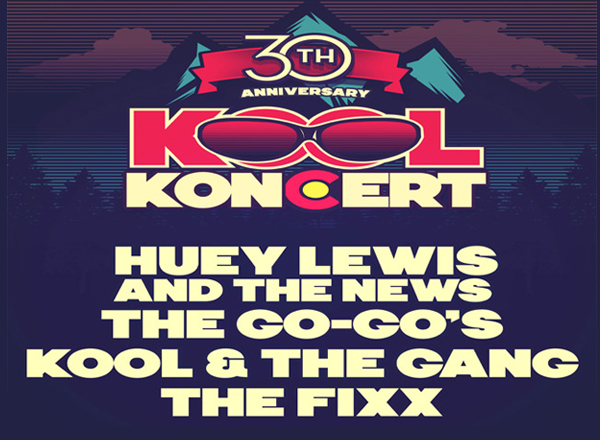 Kool Concert: Huey Lewis and The News, The Go-Go's, Kool and The Gang & The Fixx at Fiddlers Green Amphitheatre