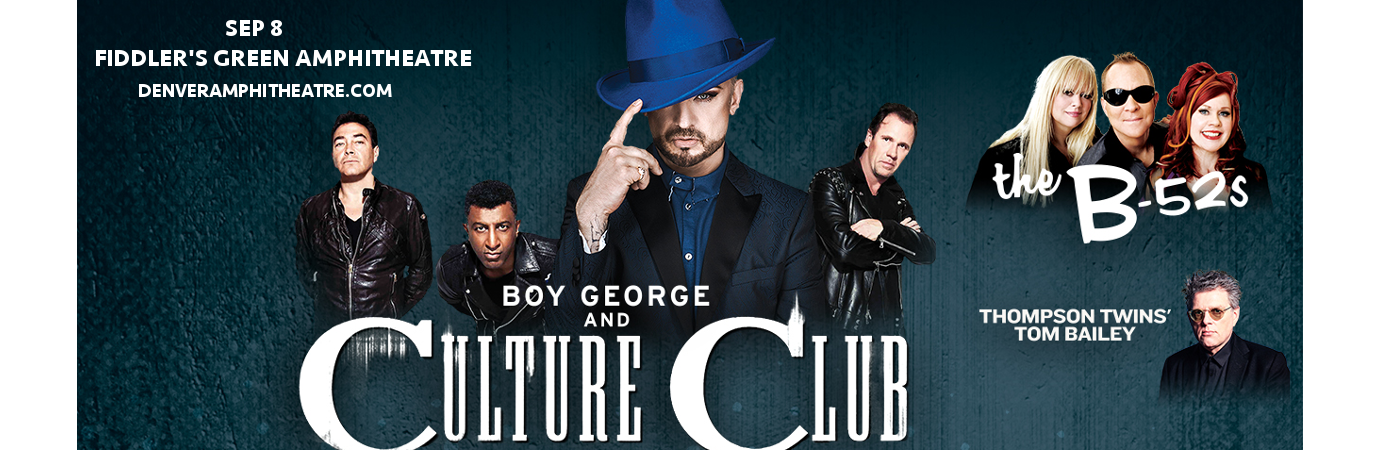 Boy George, Culture Club & The B-52s at Fiddlers Green Amphitheatre tickets Boy George, Culture Club & The B-52s at Fiddlers Green Amphitheatre