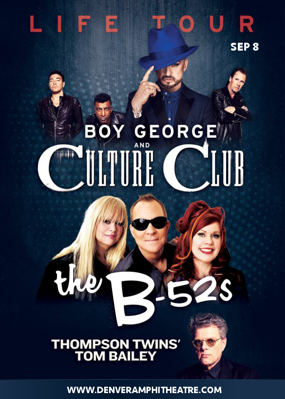 Boy George, Culture Club & The B-52s at Fiddlers Green Amphitheatre