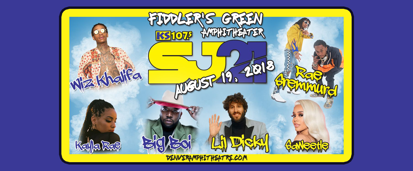 KS 107.5 Summer Jam 21: Wiz Khalifa, Rae Sremmurd & Lil Dicky at Fiddlers Green Amphitheatre