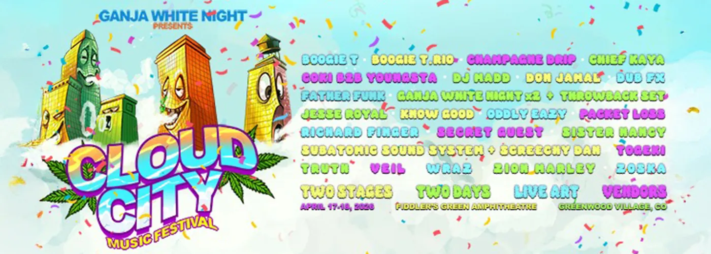 Cloud City Music Festival: Ganja White Night, Boogie T, Chief Kaya & DJ Madd